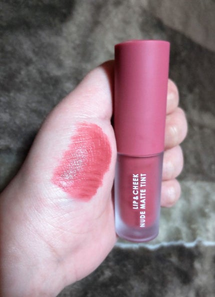 リップアンドチーク ヌードマットティント/CathyDoll/リップティントを使ったクチコミ(5枚目)