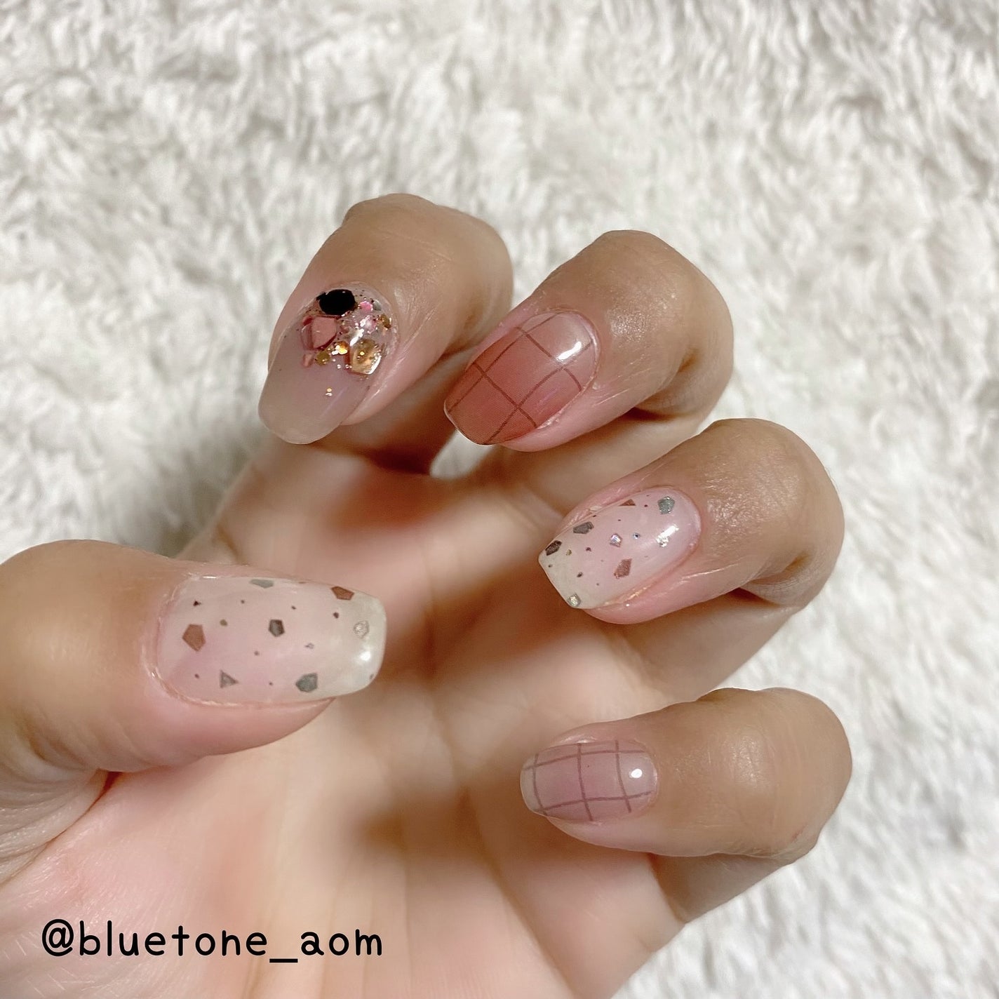 貼るジェルネイル/セリア/ネイルシールを使ったクチコミ(1枚目)