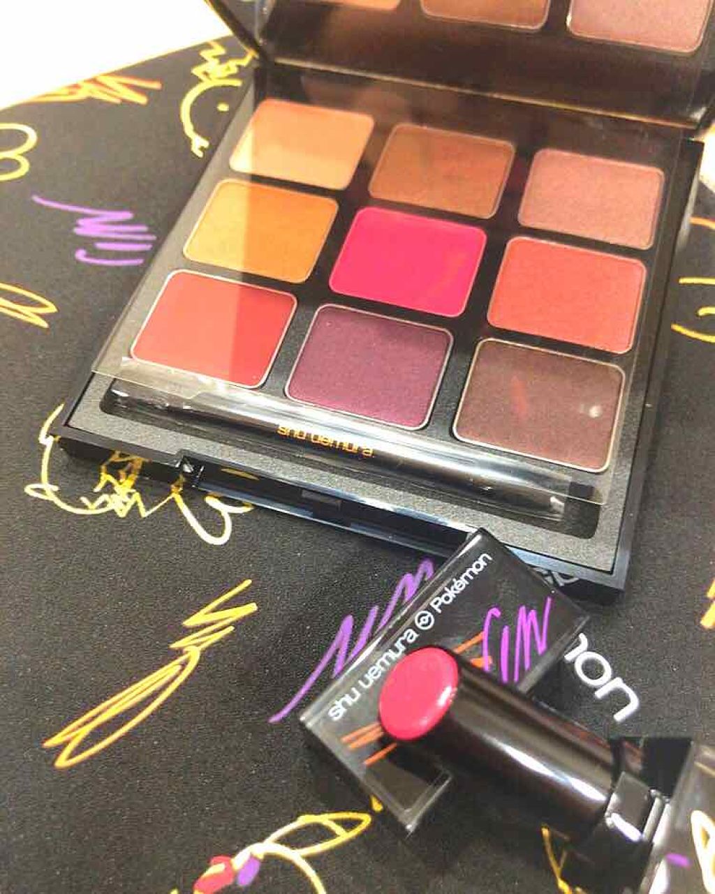 ルージュ アンリミテッド ラッカーシャイン＜2019年クリスマスコフレ限定＞/shu uemura/口紅を使ったクチコミ（2枚目）