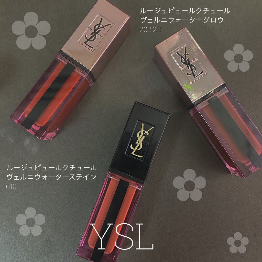 ルージュ ピュールクチュール ヴェルニ ウォーターステイン/YVES SAINT LAURENT BEAUTE/口紅を使ったクチコミ(1枚目)