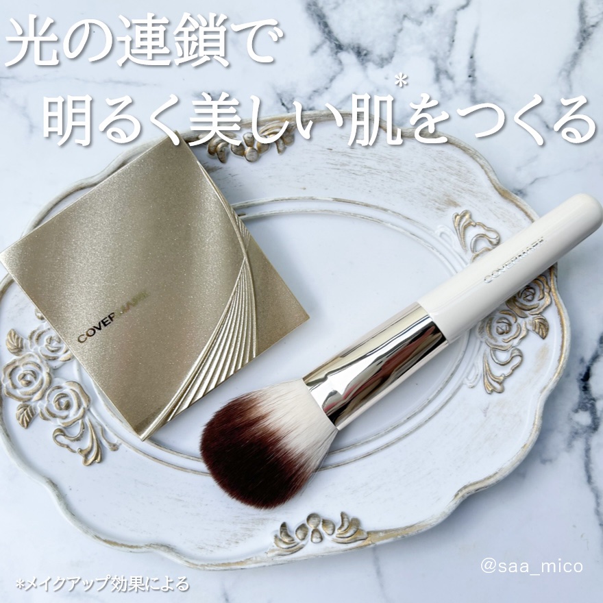 カバーマーク　ライティング カラー パウダー 02 コーラル/COVERMARK/パウダーチークを使ったクチコミ（2枚目）