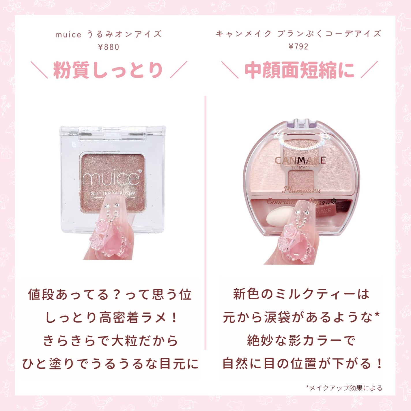 プランぷくコーデアイズ/キャンメイク/パウダーアイシャドウを使ったクチコミ(4枚目)