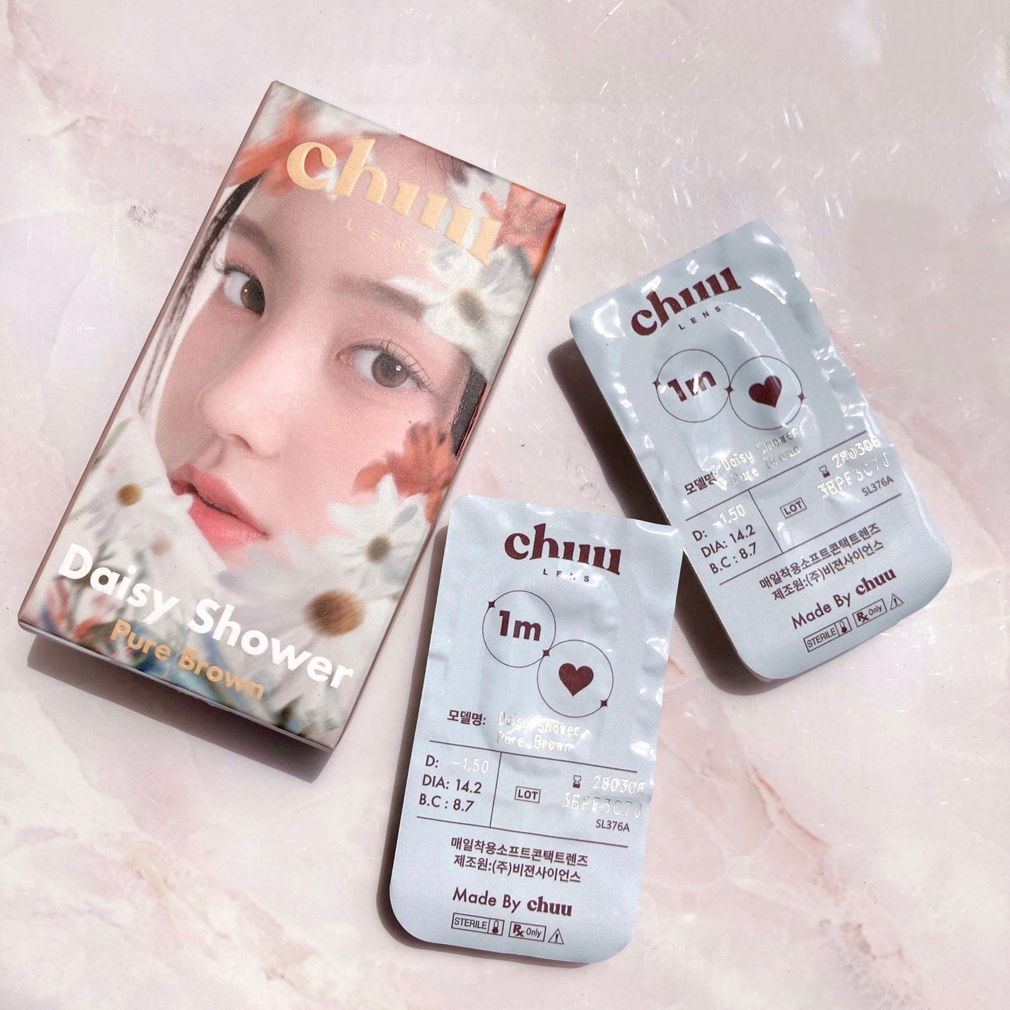 Daisy Shower 1Day/chuu LENS/ワンデー(1DAY)カラコンを使ったクチコミ(5枚目)