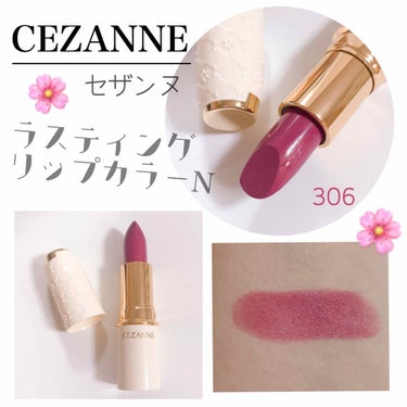 ラスティング リップカラーN 306 ローズ系/CEZANNE/口紅を使ったクチコミ（1枚目）