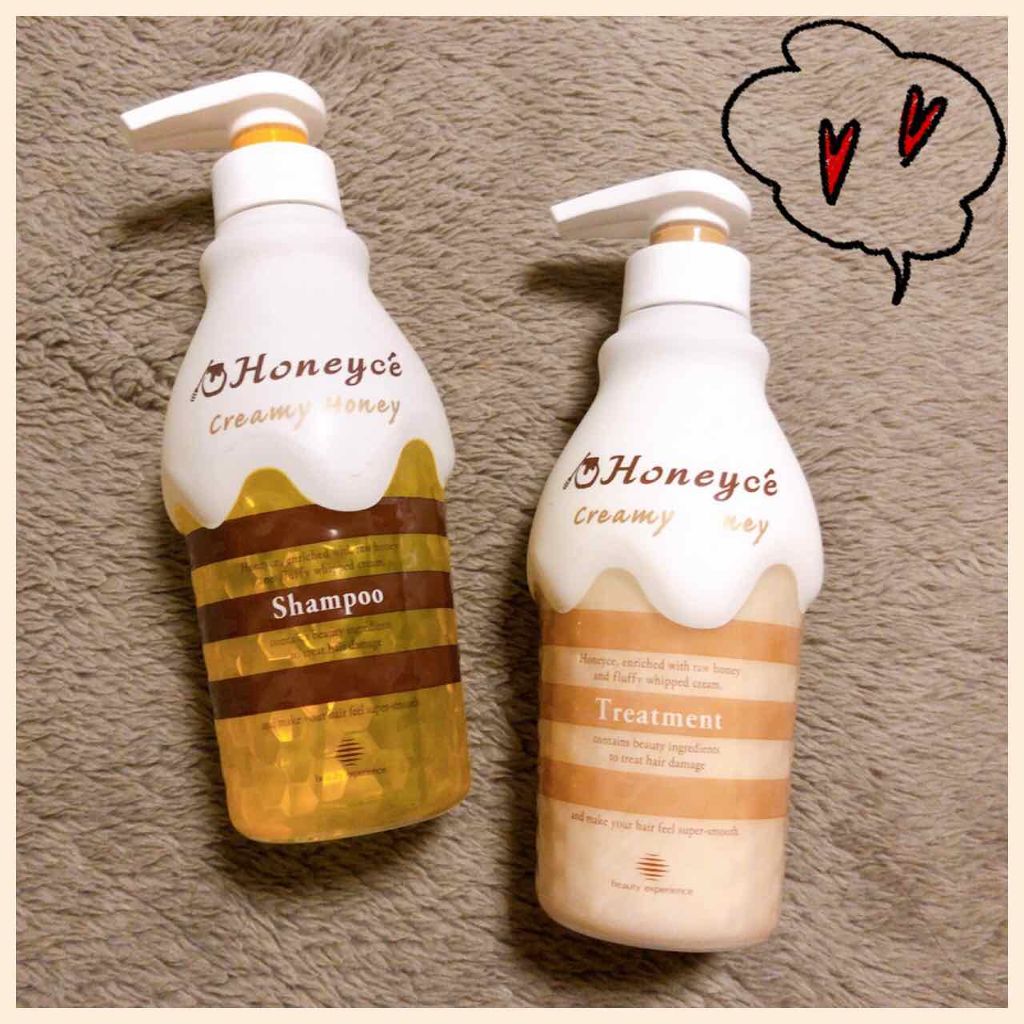 クリーミーハニー シャンプー/トリートメント/ハニーチェ/市販シャンプーを使ったクチコミ（1枚目）