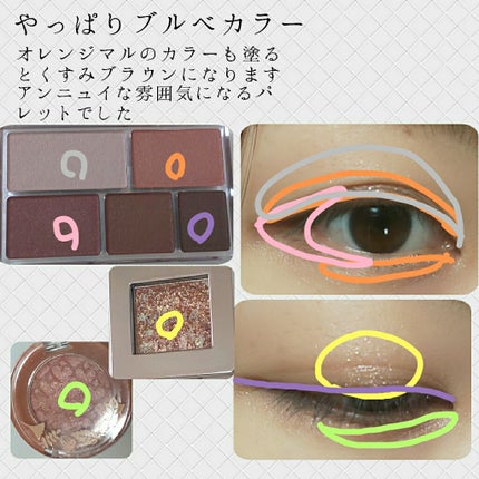 パーフェクトマルチアイズ/キャンメイク/アイシャドウパレットを使ったクチコミ(2枚目)