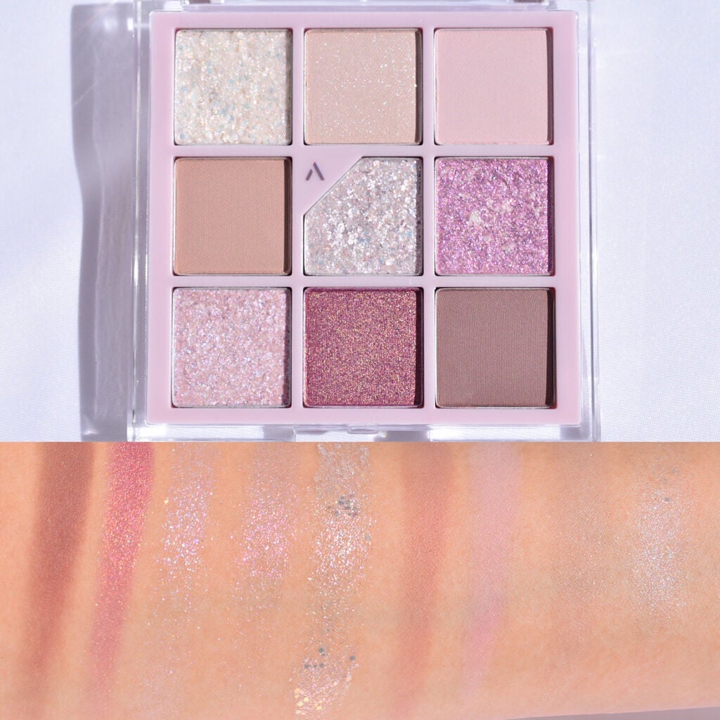 グリッターペディアアイパレット/unleashia/アイシャドウパレットを使ったクチコミ(5枚目)
