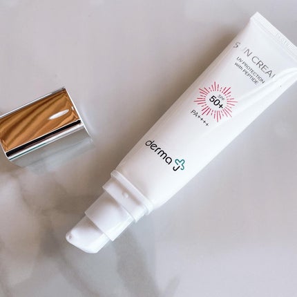 サンクリーム+/ DermaJ/日焼け止めクリームを使ったクチコミ(2枚目)