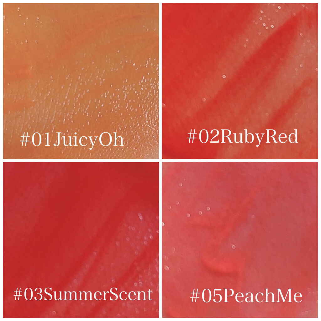 ジューシーラスティングティント/rom&nd/リップティントを使ったクチコミ（2枚目）