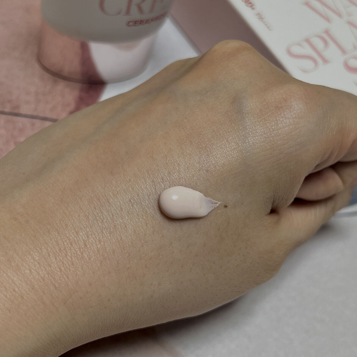 ウォータースプラッシュサンクリーム セラミド/espoir/日焼け止めクリームを使ったクチコミ（2枚目）