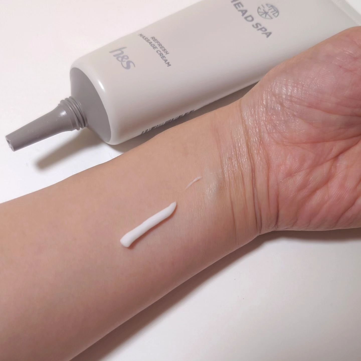 リフレッシュ マッサージクリーム/h&s/洗い流すヘアトリートメントを使ったクチコミ（3枚目）