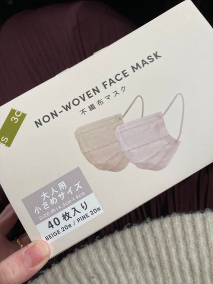 NON-WOVEN FACE MASK/3COINS/マスクを使ったクチコミ(1枚目)
