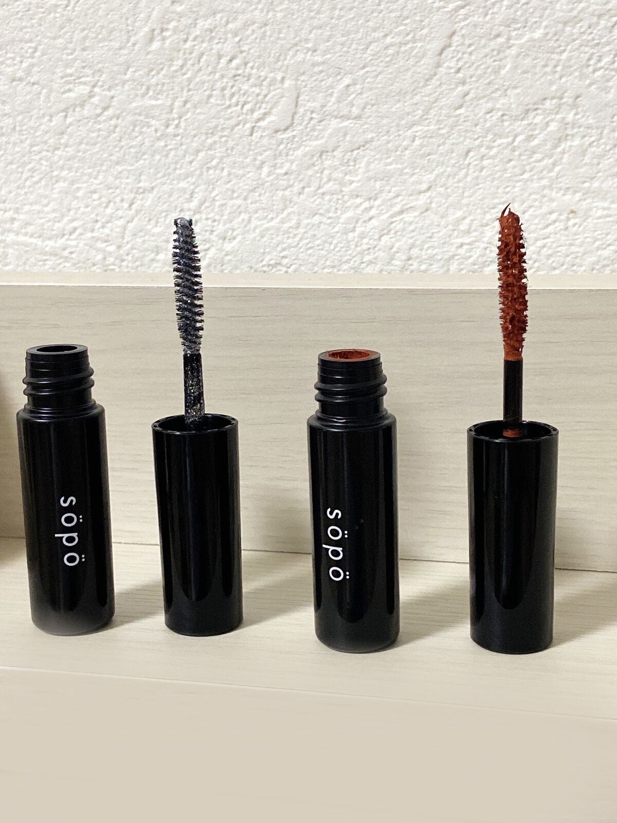 カラーマスカラ/sopo/マスカラを使ったクチコミ（2枚目）