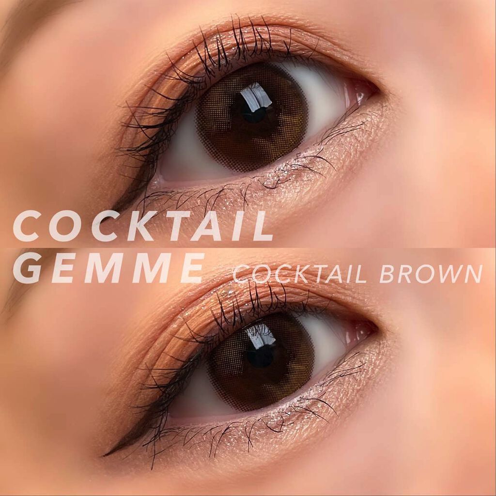 cocktail gemme/otr/カラーコンタクトレンズを使ったクチコミ（2枚目）