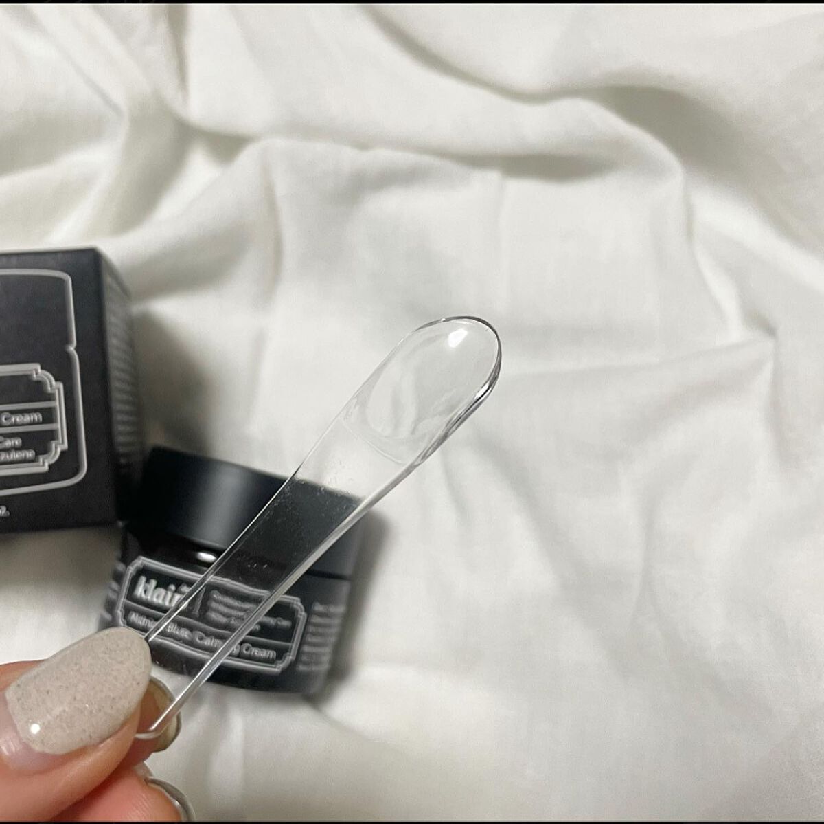 ミッドナイトブルーカーミングクリーム/Klairs/フェイスクリームを使ったクチコミ(3枚目)