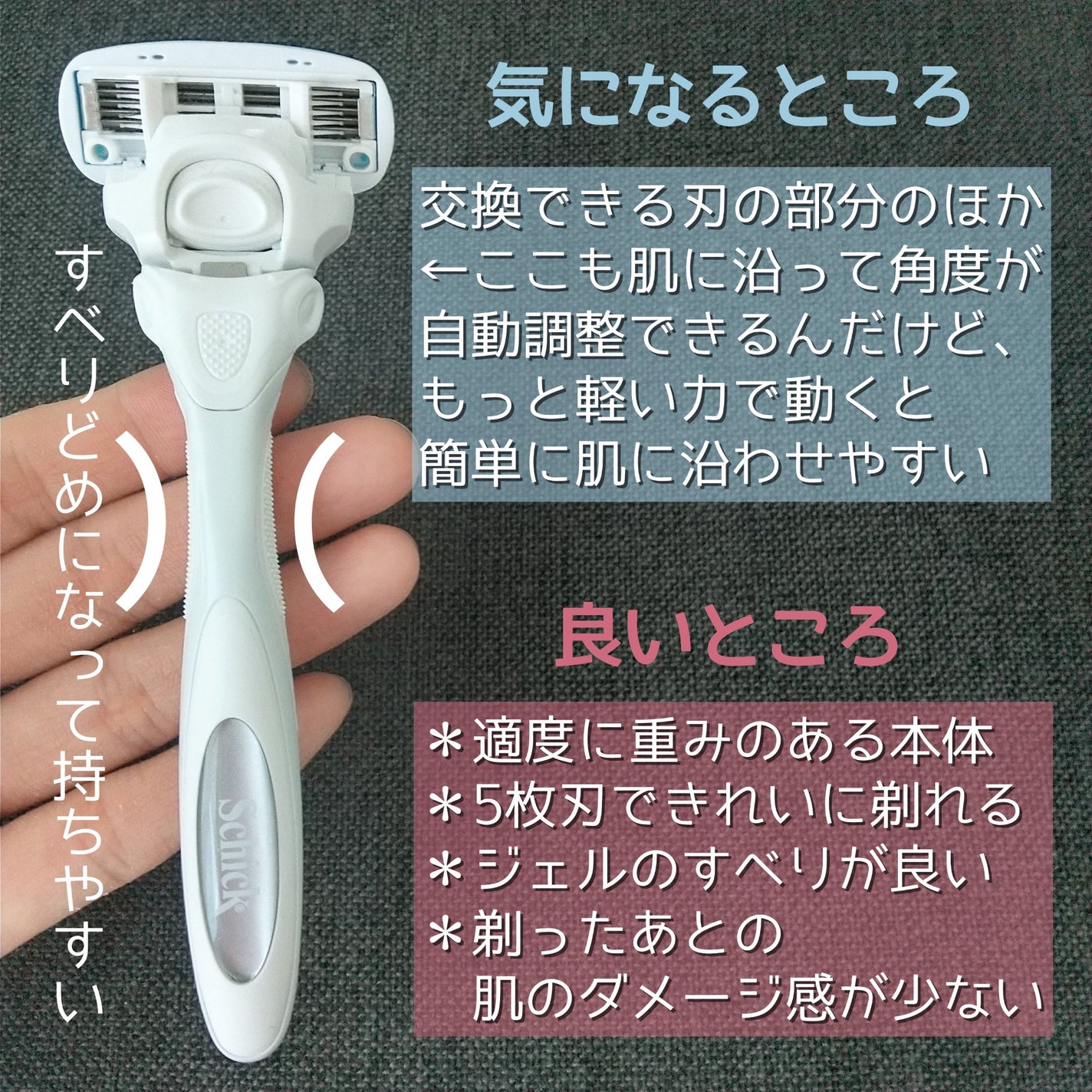 SALON+ ホルダー(刃付き)/サロンプラス/シェーバーを使ったクチコミ(2枚目)