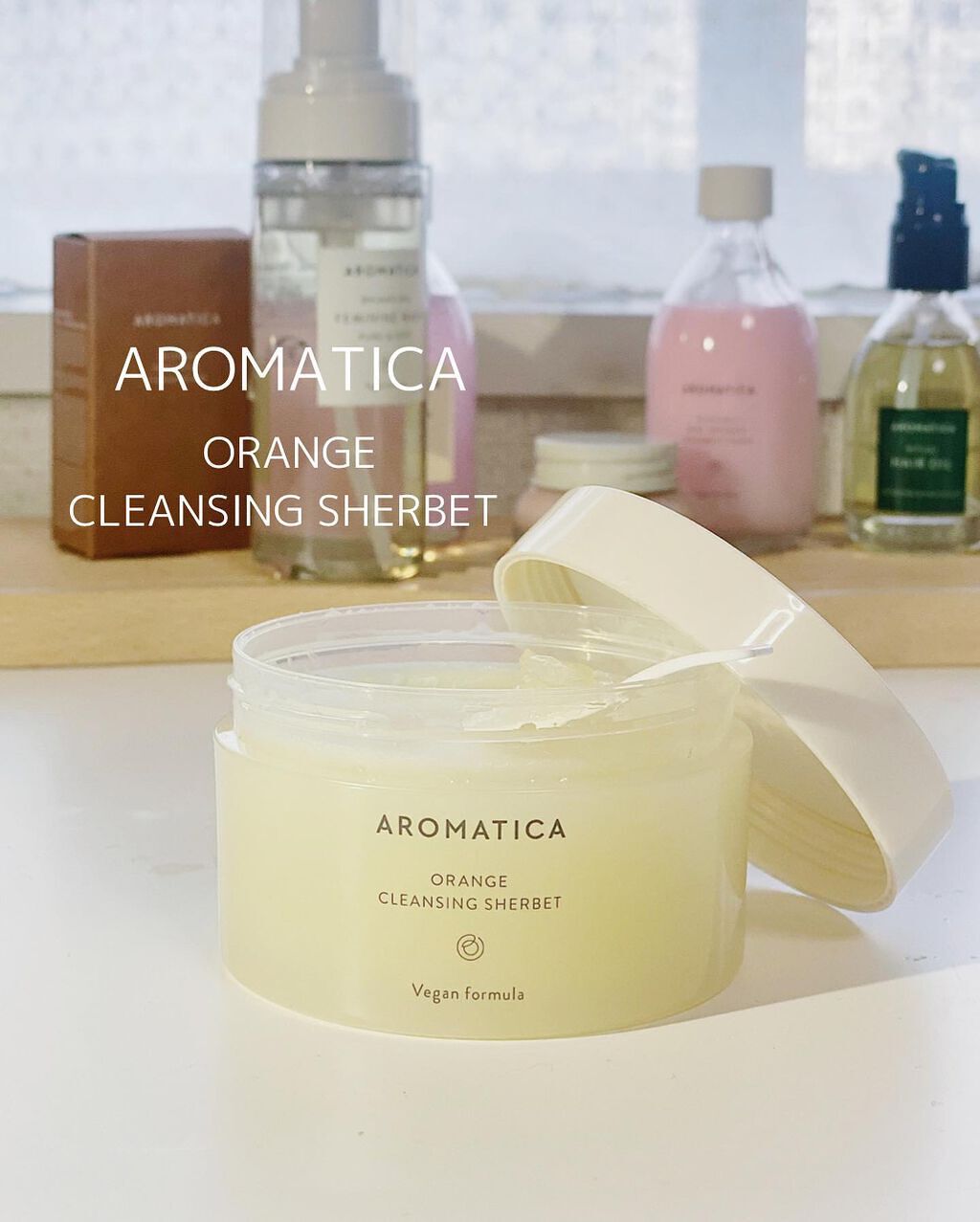 オレンジクレンジングシャーベット/AROMATICA/クレンジングバームを使ったクチコミ(1枚目)