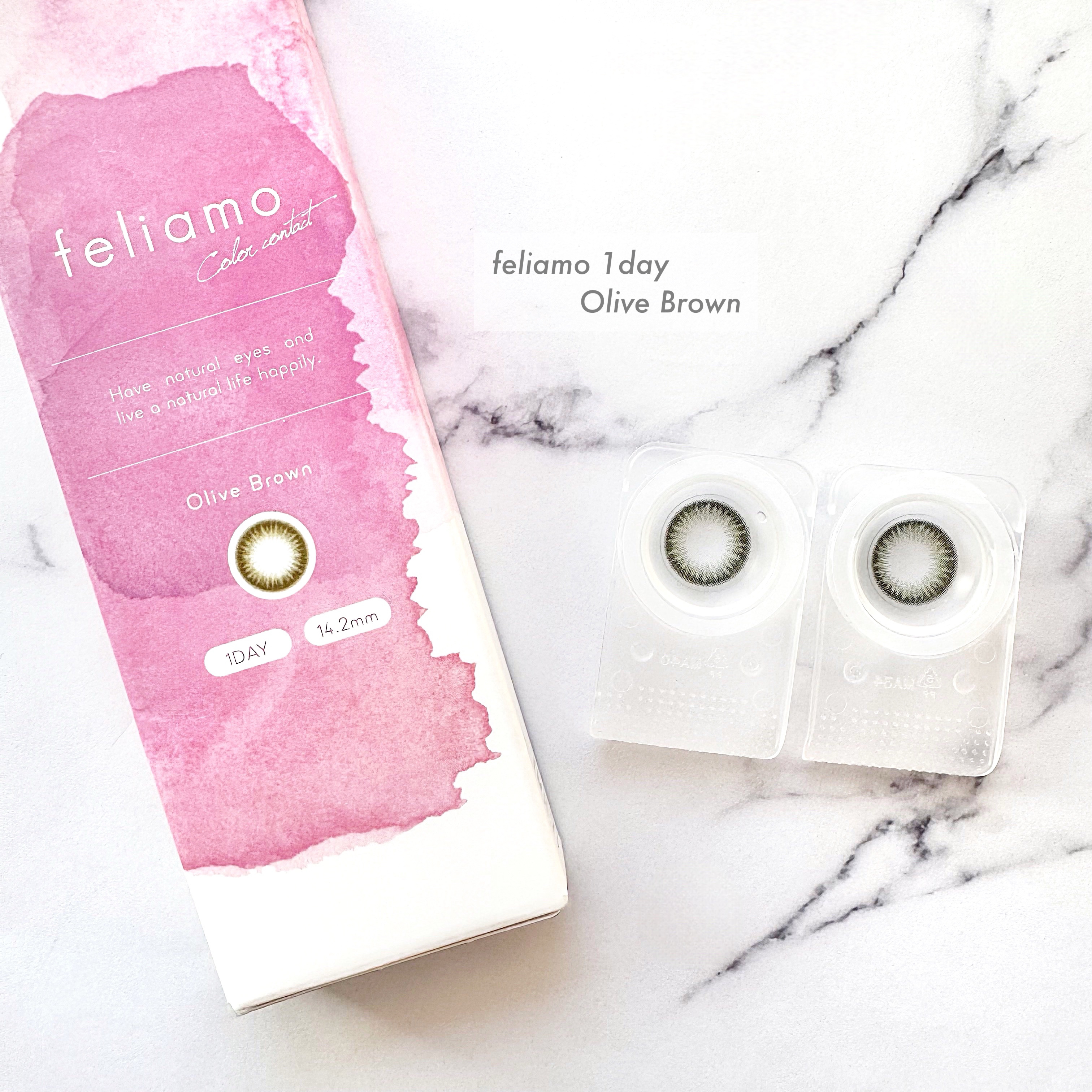 feliamo 1day オリーブブラウン/feliamo/ワンデー（１DAY）カラコンを使ったクチコミ（1枚目）