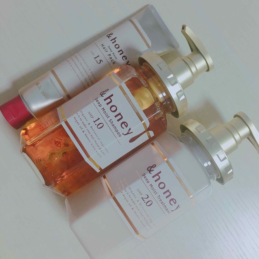 ディープモイスト シャンプー1.0/ヘアトリートメント2.0/&honey/市販シャンプーを使ったクチコミ(1枚目)
