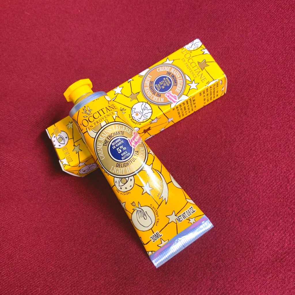 ジョイフルスター スノーシア ハンドクリーム(ディライトフルティー)/L'OCCITANE/ハンドクリームを使ったクチコミ(1枚目)