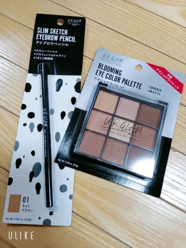 UR GLAM　BLOOMING EYE COLOR PALETTE/U R GLAM/アイシャドウパレットを使ったクチコミ（1枚目）