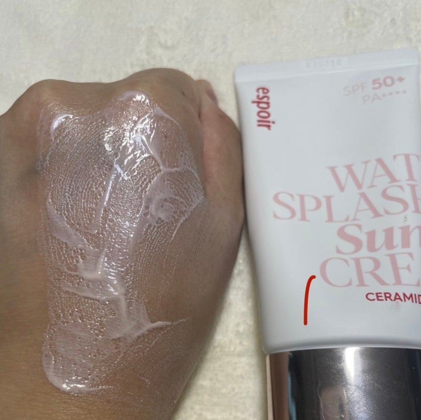 ウォータースプラッシュサンクリーム セラミド/espoir/日焼け止めクリームを使ったクチコミ(3枚目)
