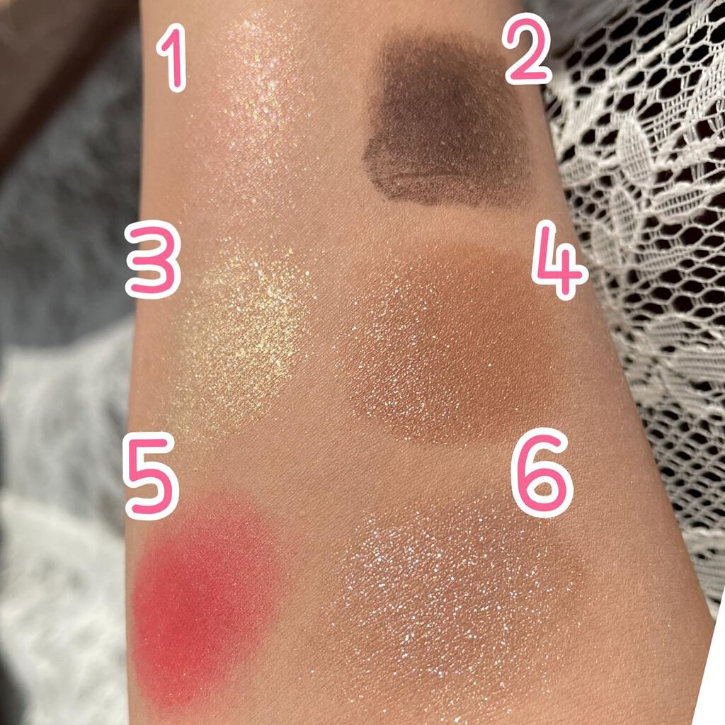 オーラクリエイション 005 ストロベリー＆シャンパン/BLEND BERRY/アイシャドウパレットを使ったクチコミ（3枚目）