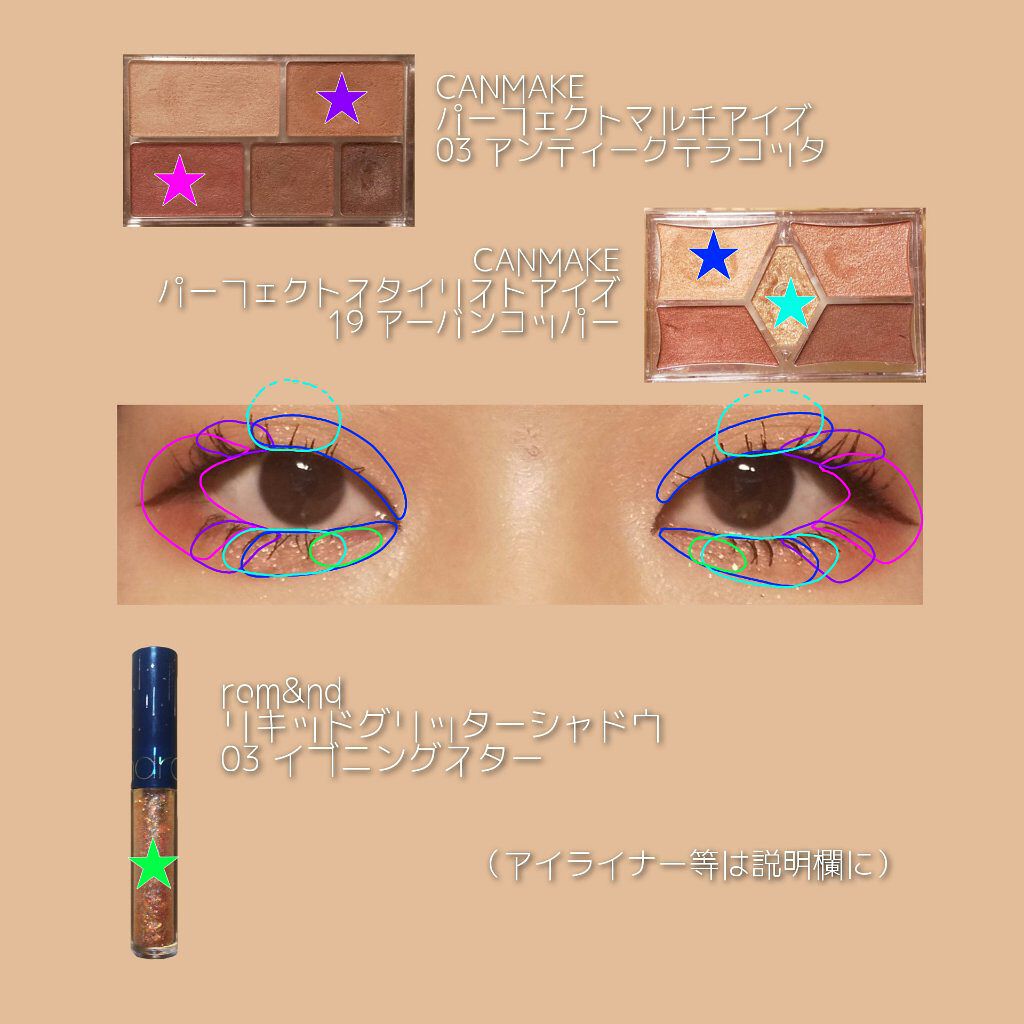 【旧品】パーフェクトスタイリストアイズ/キャンメイク/アイシャドウパレットを使ったクチコミ(2枚目)