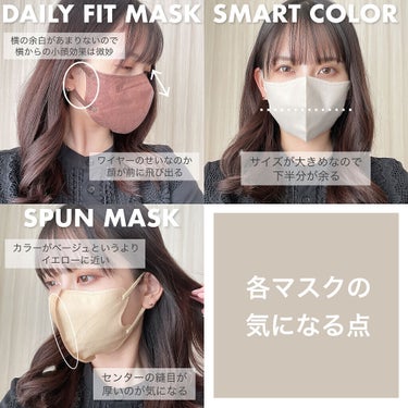 超快適マスク SMART COLOR/ユニ・チャーム/マスクを使ったクチコミ（6枚目）