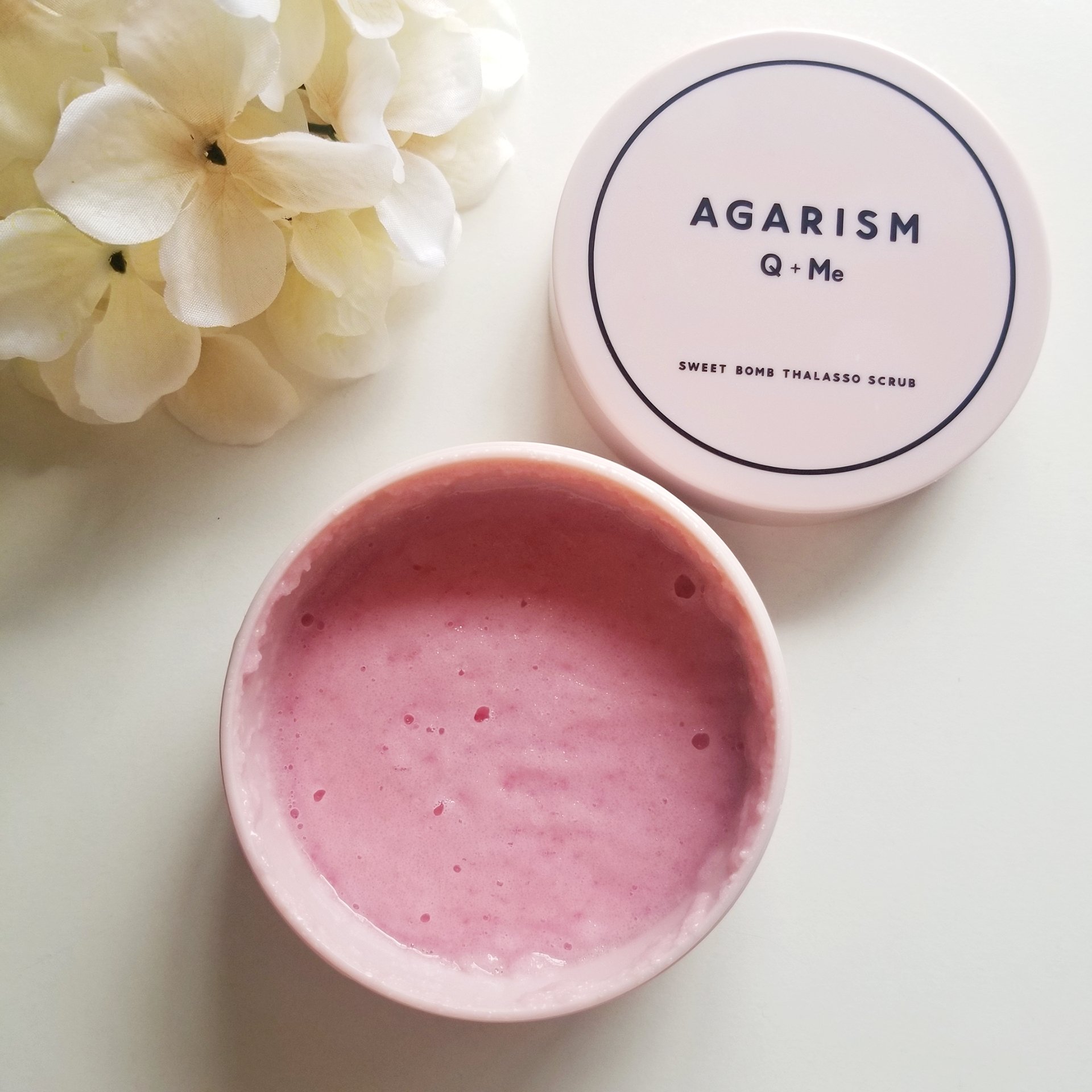 Q+Me スウィート ボム タラソ スクラブ/AGARISM/バスト・ヒップケアを使ったクチコミ（2枚目）