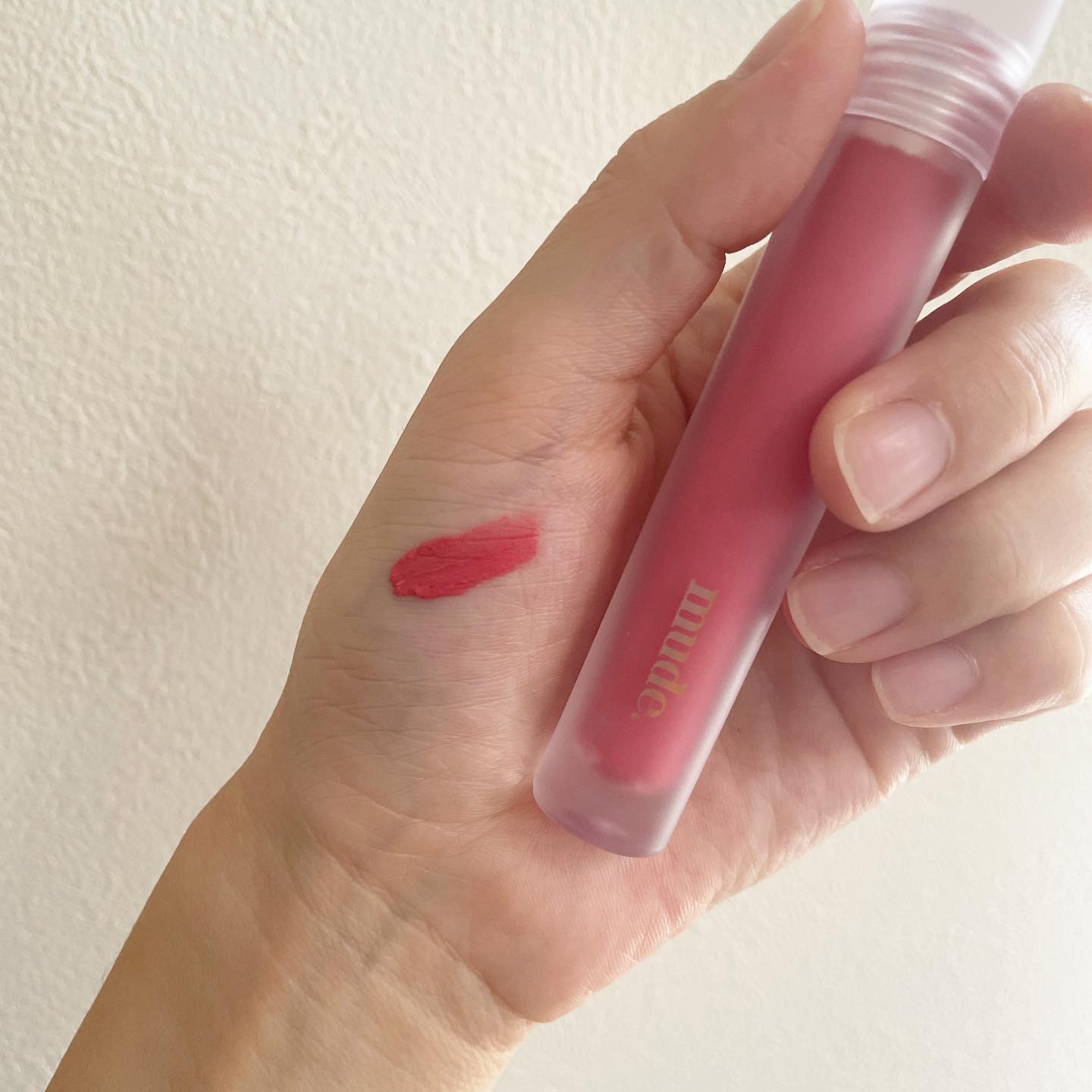 ソフトブラーティント/mude./リップティントを使ったクチコミ（3枚目）