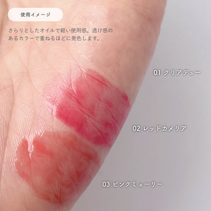 ナチュラルブルームリップオイルセラム 3色セット/PINATE/リップグロスを使ったクチコミ(3枚目)