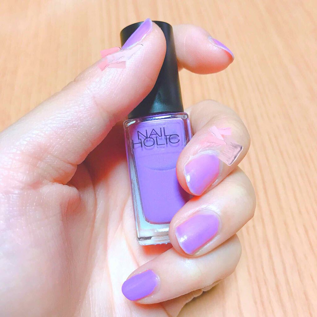 #ネイル,#紫ネイル,#単色ネイル,#セルフネイルのネイルデザイン