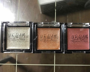 UR GLAM　POWDER EYESHADOW ゴールド/U R GLAM/シングルアイシャドウを使ったクチコミ（2枚目）