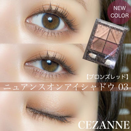 ニュアンスオンアイシャドウ/CEZANNE/アイシャドウパレットを使ったクチコミ(1枚目)