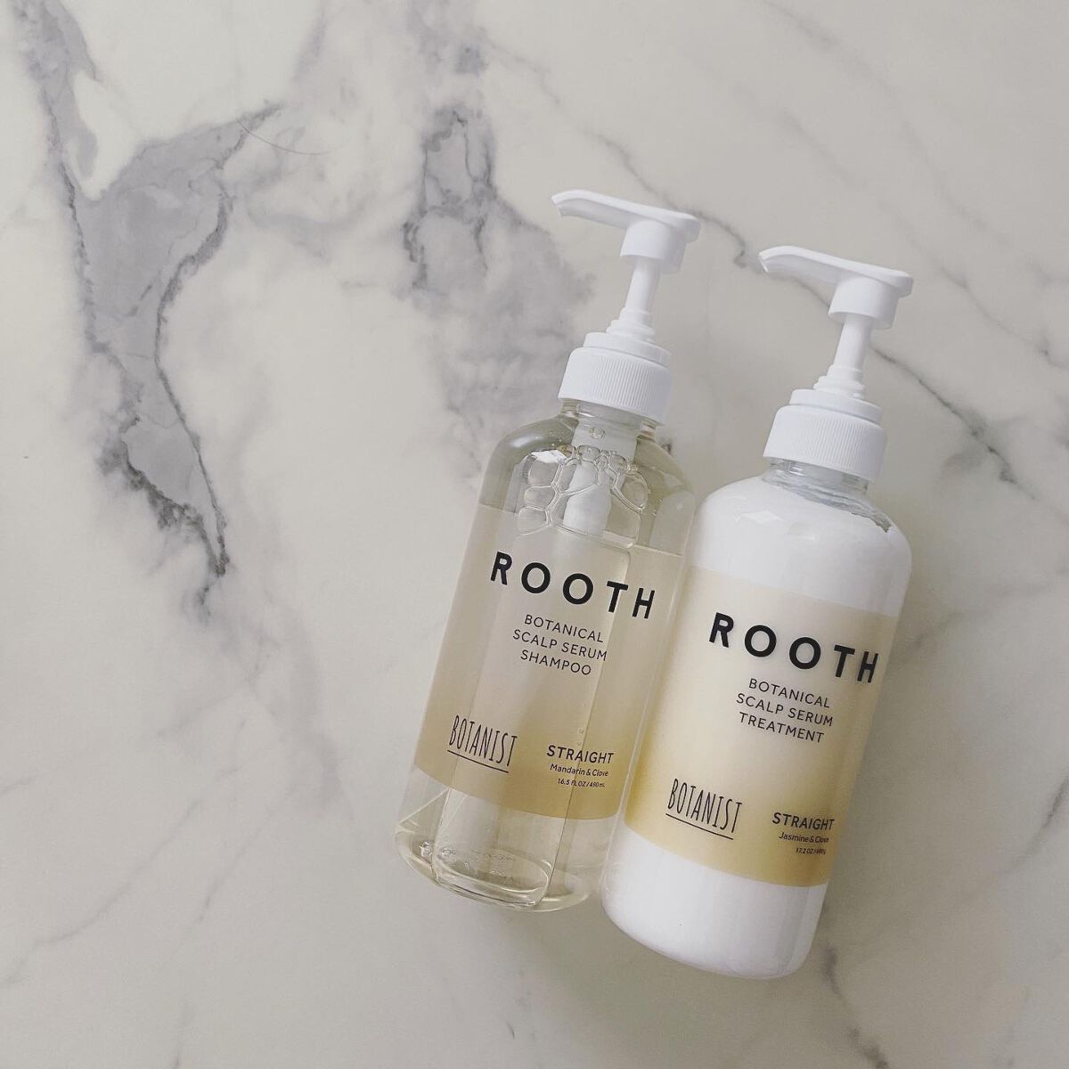 ルース ボタニカルスカルプセラム シャンプー・トリートメント（ストレート）/BOTANIST/市販シャンプーを使ったクチコミ（1枚目）