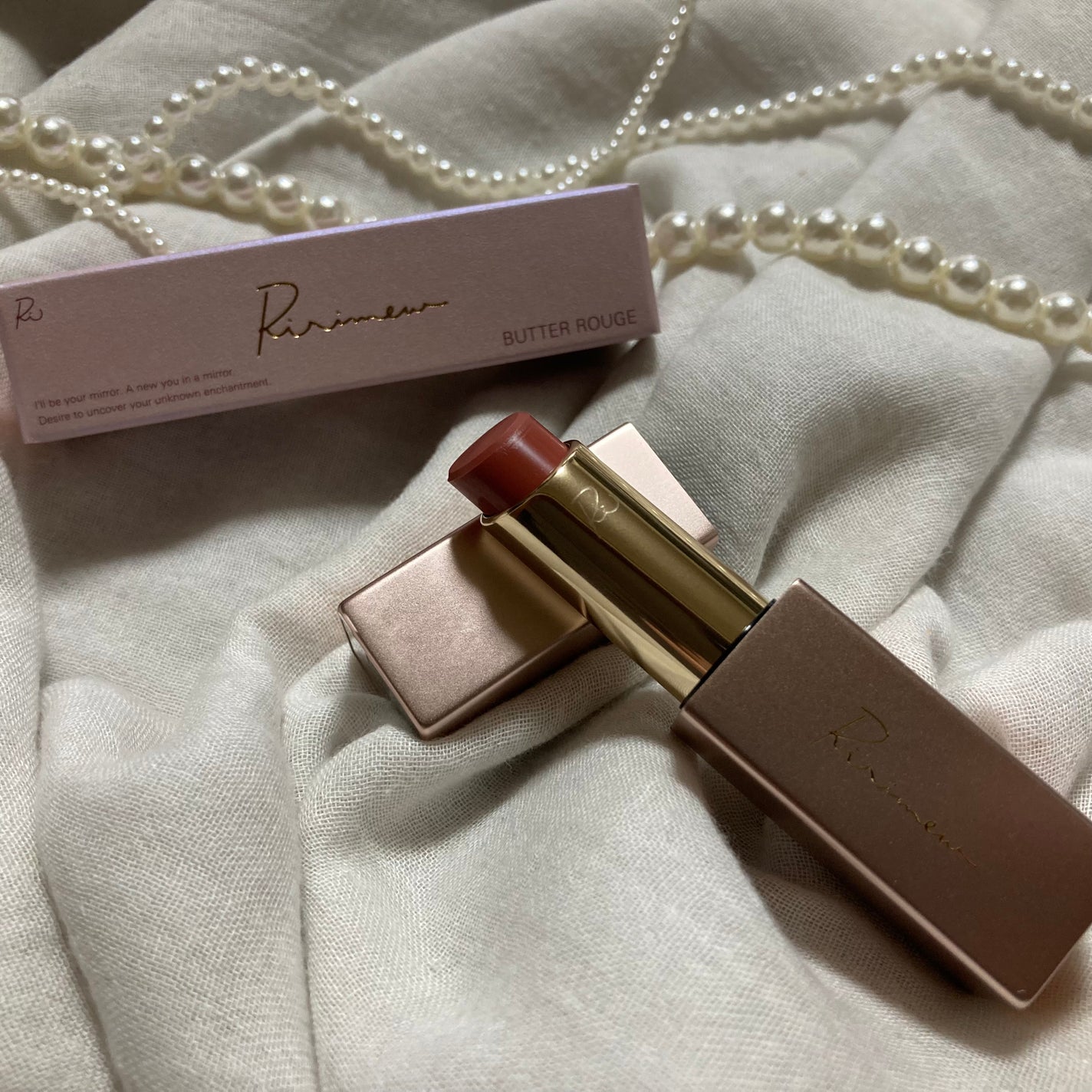 リリミュウ バタールージュ/Ririmew/口紅を使ったクチコミ(1枚目)