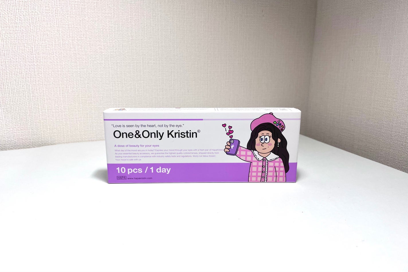 ワンアンドオンリークリスティン/Hapa kristin/カラーコンタクトレンズを使ったクチコミ(1枚目)