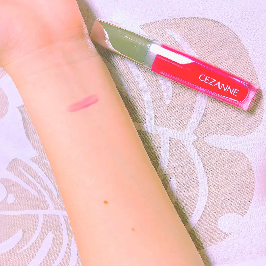 ジェルグロスリップ/CEZANNE/リップグロスを使ったクチコミ（2枚目）