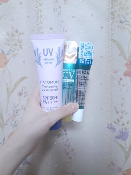 ハトムギUVミルキージェル/KUMANO COSMETICS/日焼け止めジェルを使ったクチコミ(2枚目)