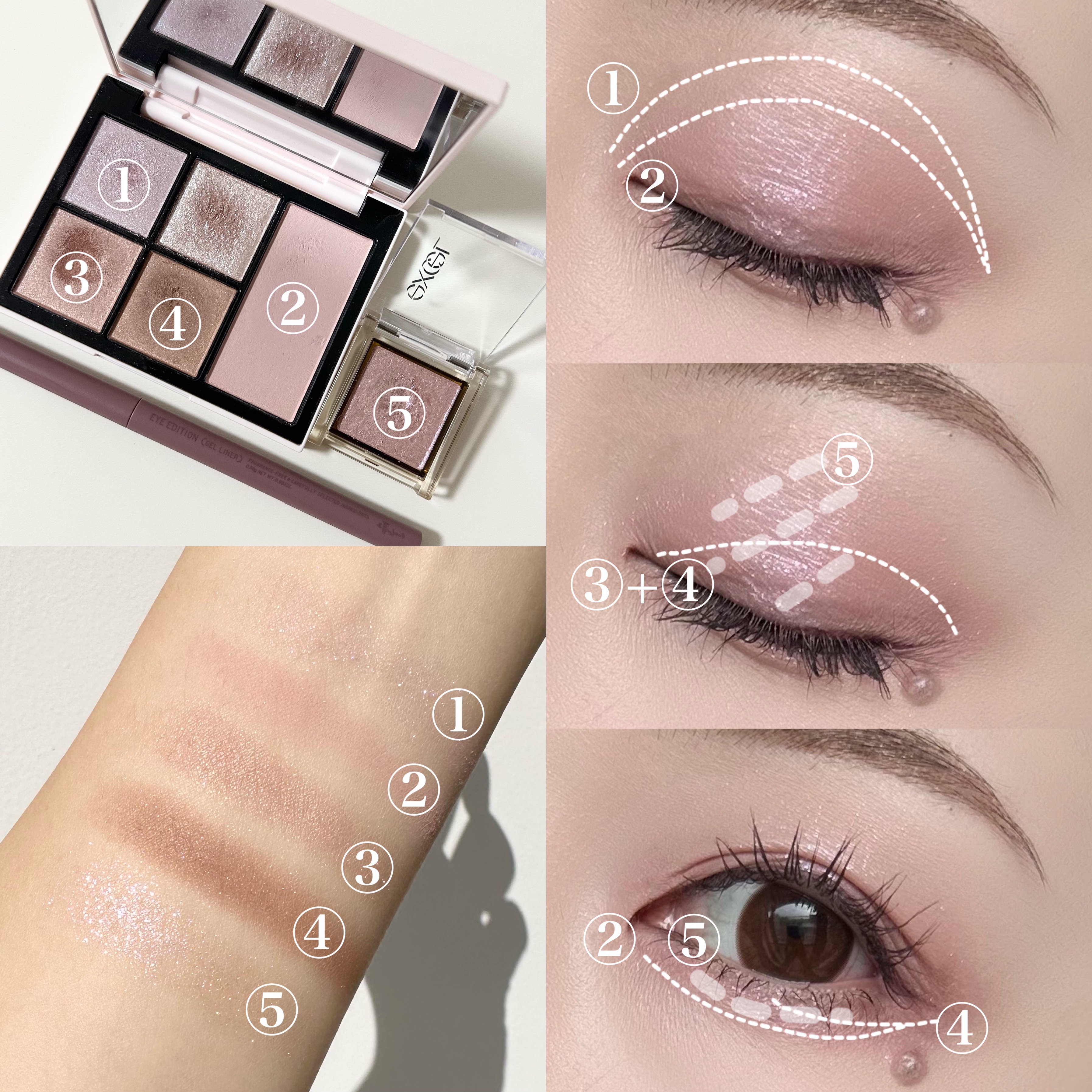 アイプランナー/excel/単色アイシャドウを使ったクチコミ（3枚目）