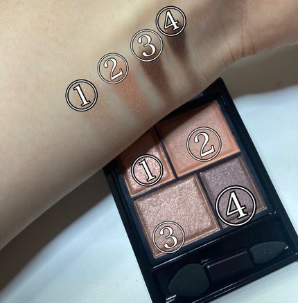 レイヤードアイズX/KiSS/アイシャドウパレットを使ったクチコミ(5枚目)