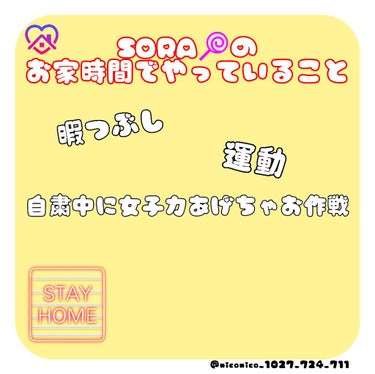 皆さんどーも！SORA🍭です！
今回はSORA🍭のお家時間でやっていることを紹介していこうと思います！🙋

let's go!!!

🐴やっていること🐴
☆暇つぶし
・YouTube
大好きなYouTu