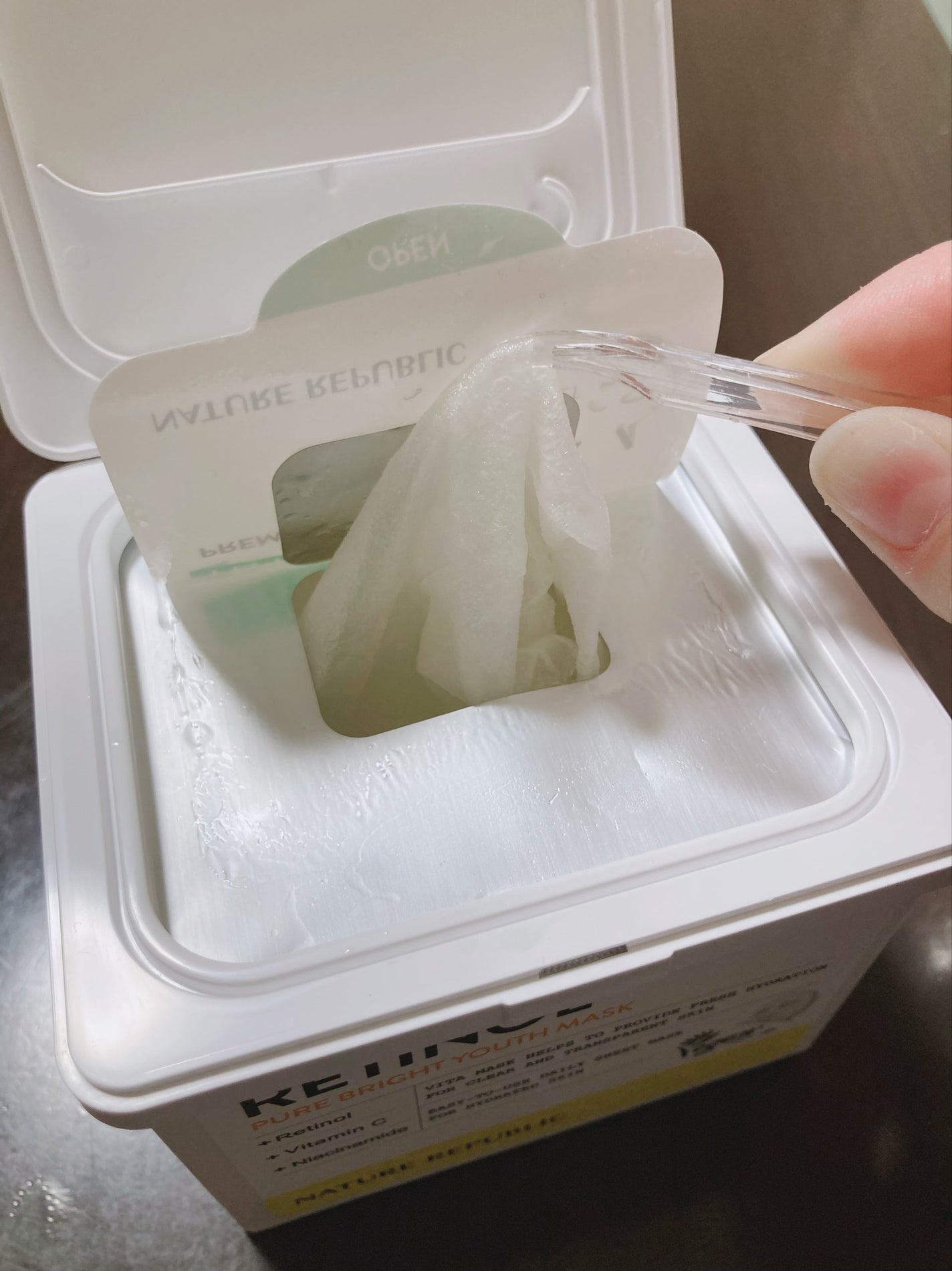 キューブマスク レチノール/ネイチャーリパブリック/シートマスク・パックを使ったクチコミ(5枚目)