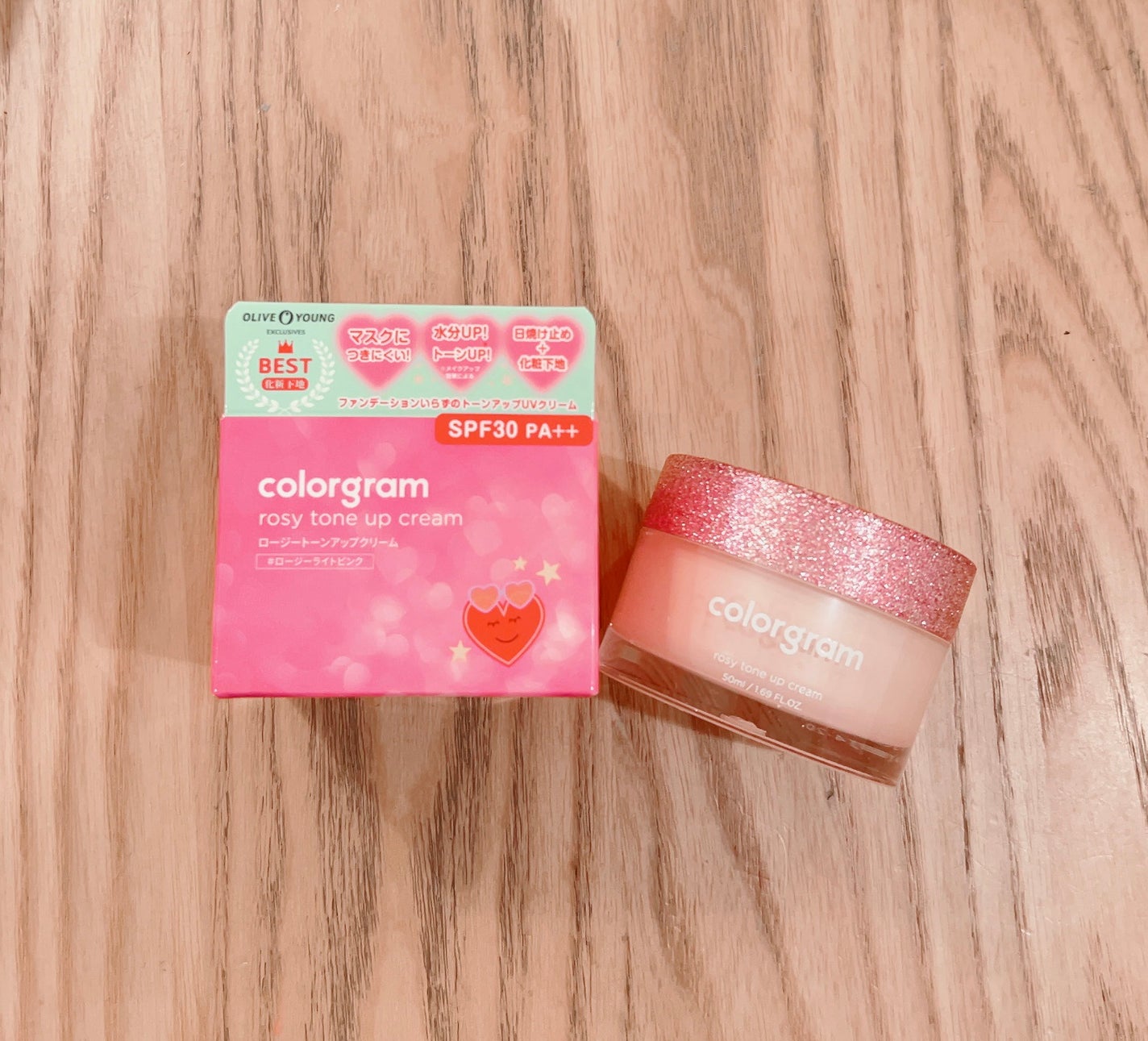 ロージー トーンアップクリーム /Colorgram/化粧下地を使ったクチコミ(1枚目)