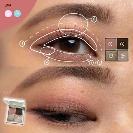 THE アイパレR/b idol/アイシャドウパレットを使ったクチコミ(5枚目)