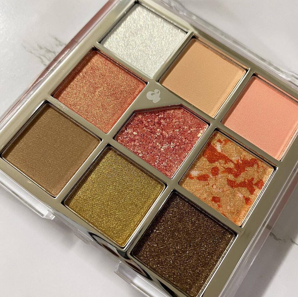 グリッターペディアアイパレット N°6 オールオブシトラス/unleashia/アイシャドウパレットを使ったクチコミ（3枚目）