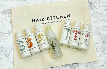 HAIR KITCHEN hairkitchen ホームケア ミニボトルセットのクチコミ「ヘアキッチン様より
いただきました✨

野菜•果物の力をあなたの髪へ✨
野菜、果物とテクノロジ.....」（2枚目）