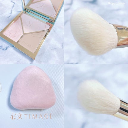 ハイライトシェーディングパレット/TIMAGE/パウダーハイライトを使ったクチコミ(4枚目)