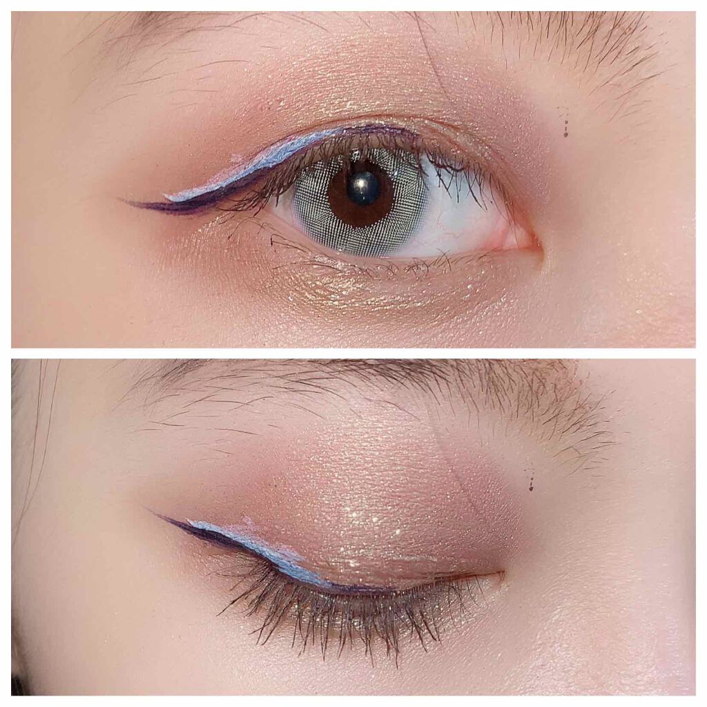 ハイパーシャープ ライナー R NV-1 ネイビー/MAYBELLINE NEW YORK/リキッドアイライナーを使ったクチコミ（2枚目）